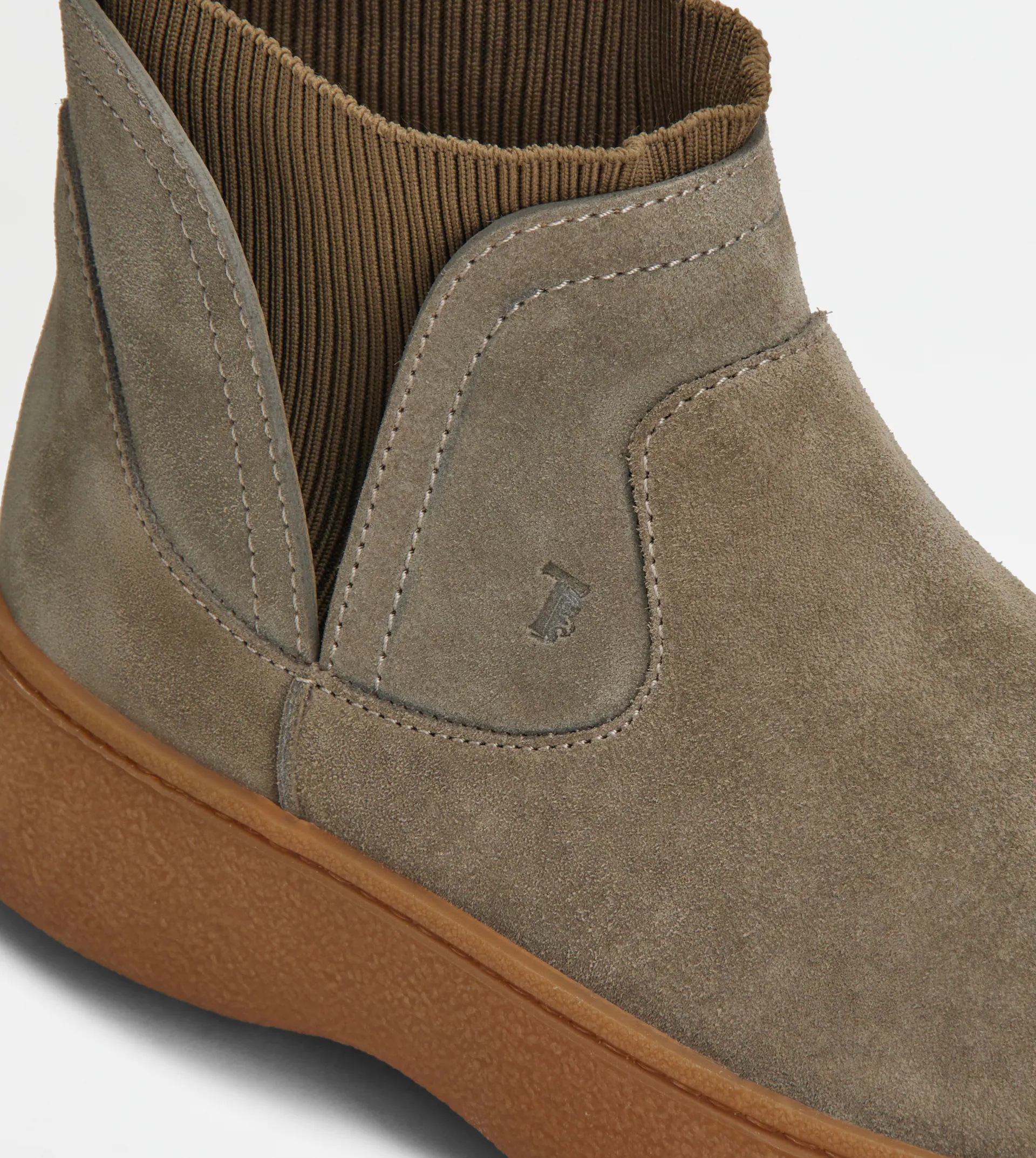 TOD'S W. G. DESERT BOOTS IN SUEDE - BEIGE - 6