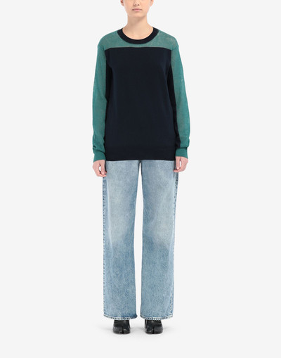 Maison Margiela Spliced knit sweater outlook