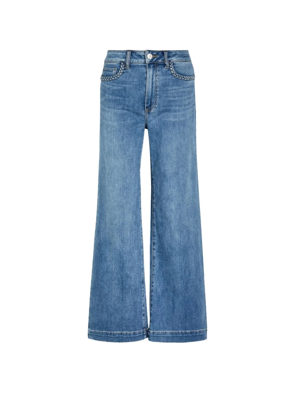 Anessa braided-trim jeans - 1