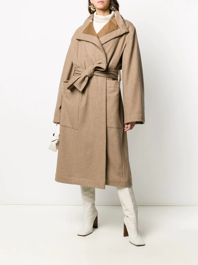 Lemaire buttoned collar trench coat outlook