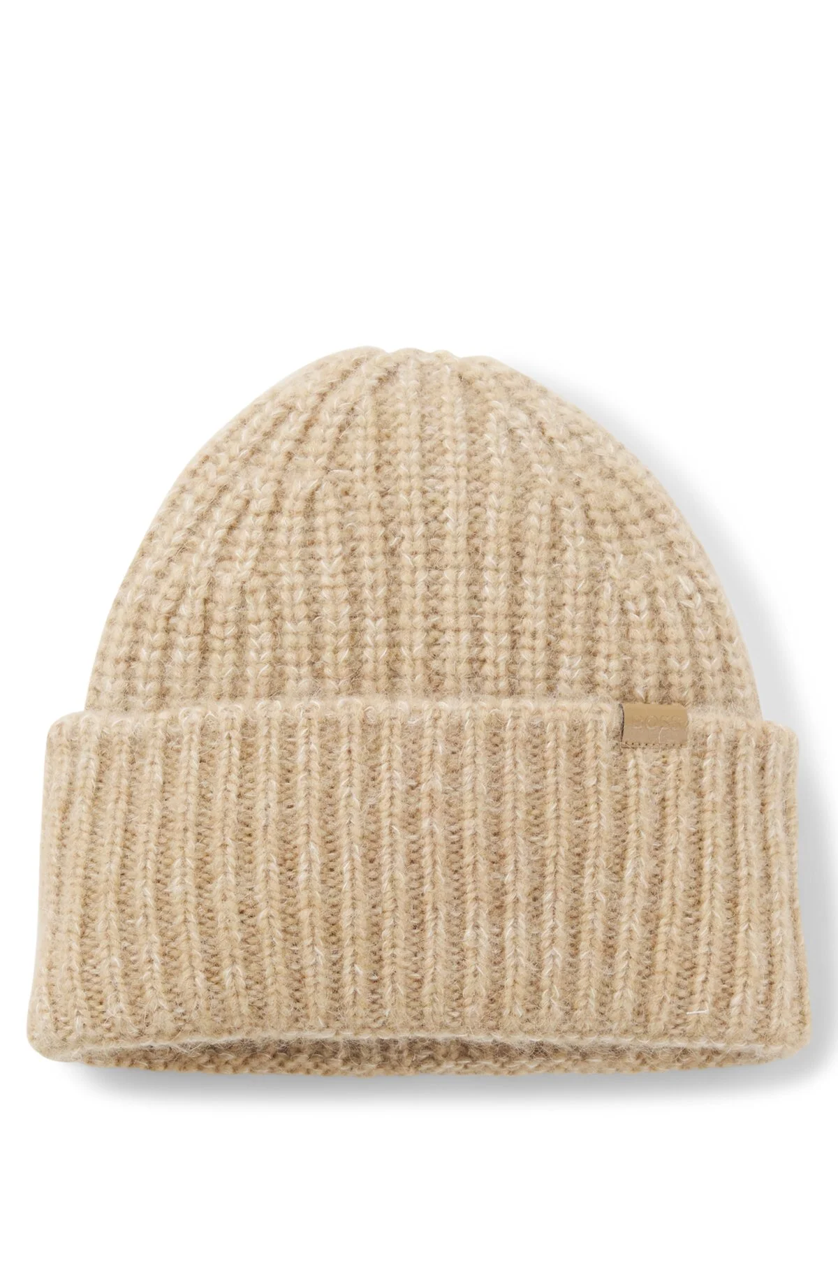 CHUNKY RIBBED-KNIT BEANIE HAT WITH WOOL AND ALPACA - 1