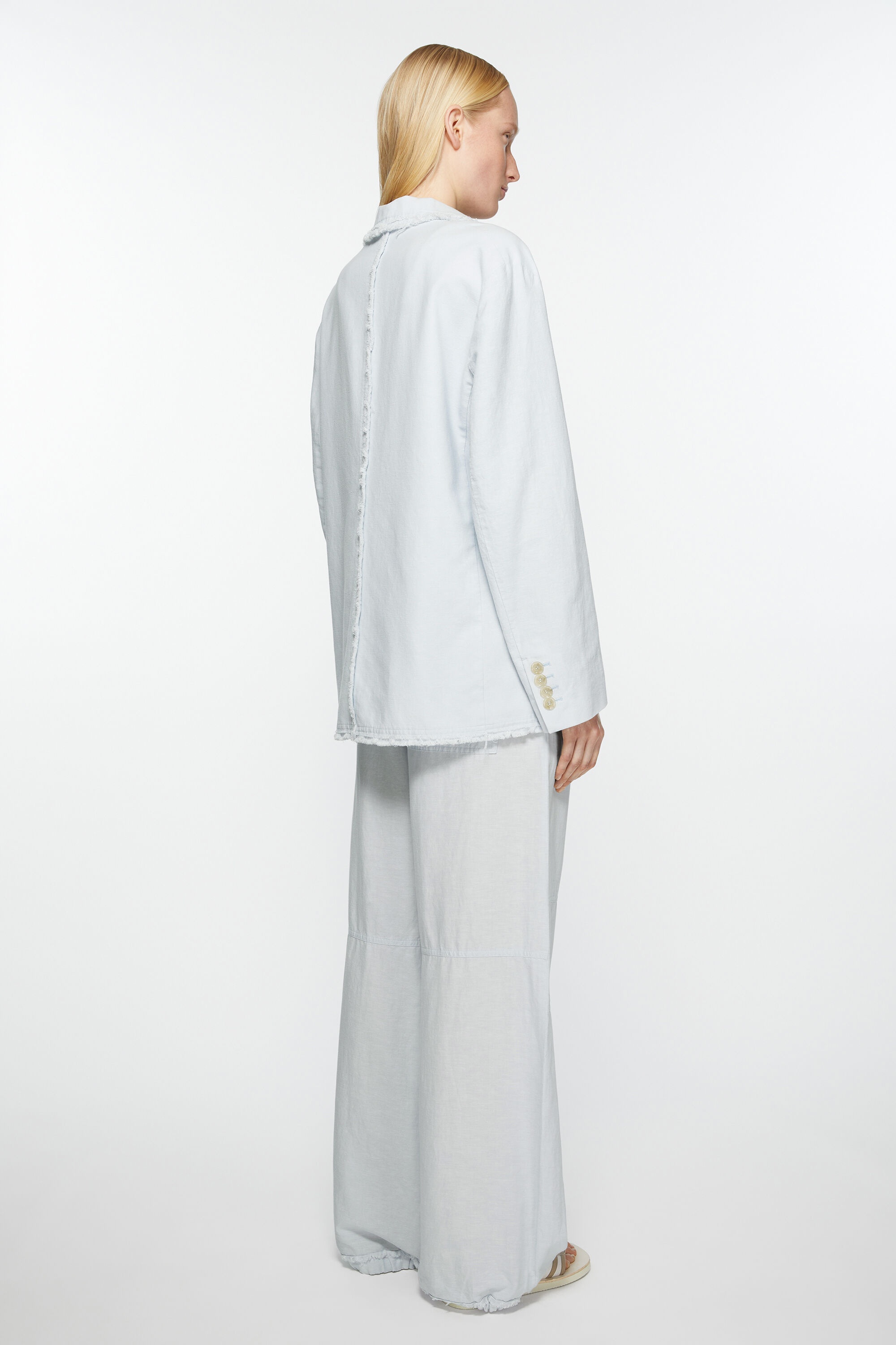 Single-breasted suit jacket - Relaxed fit - Pale blue - 4