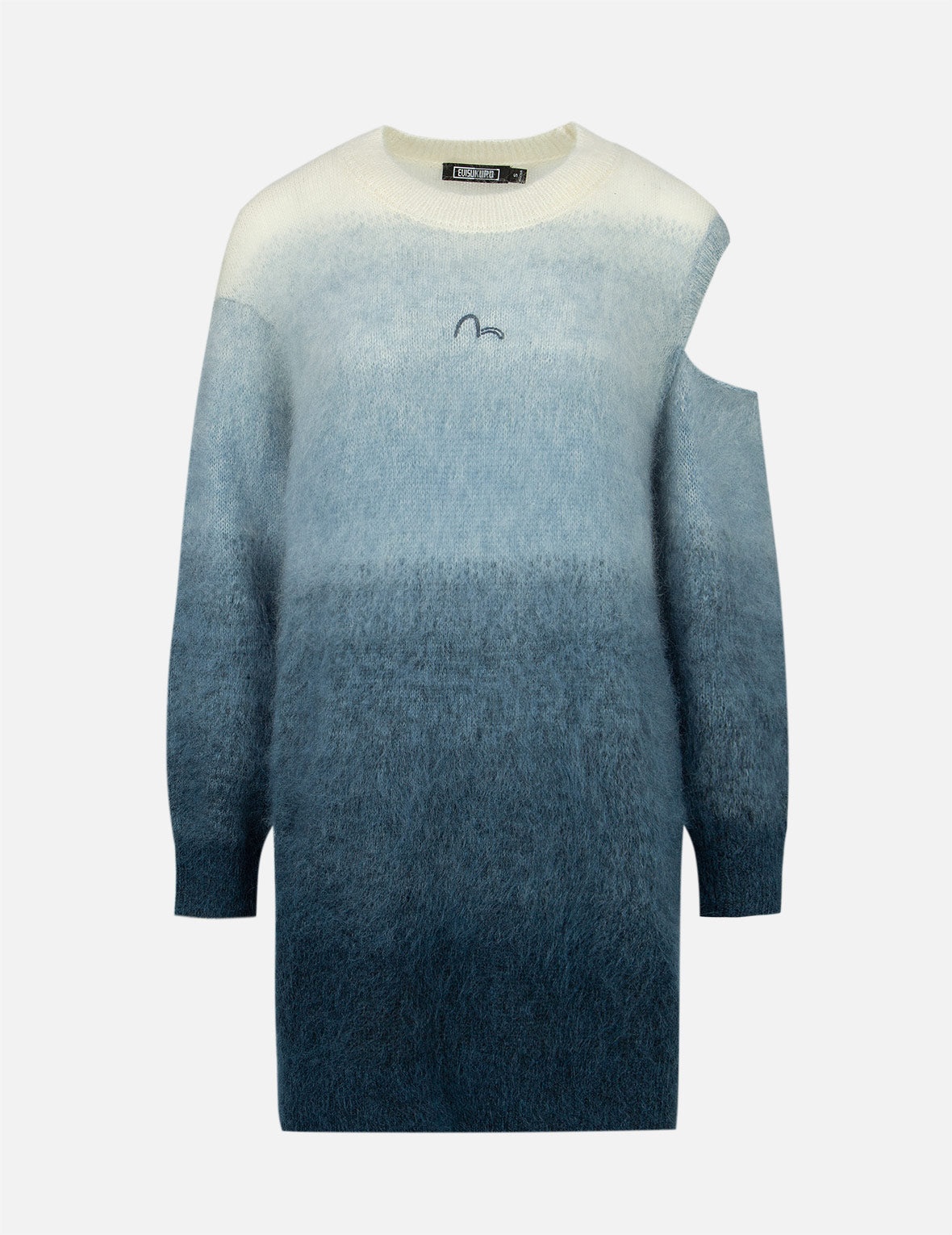 Gradient Asymmetric Knit Dress - 2