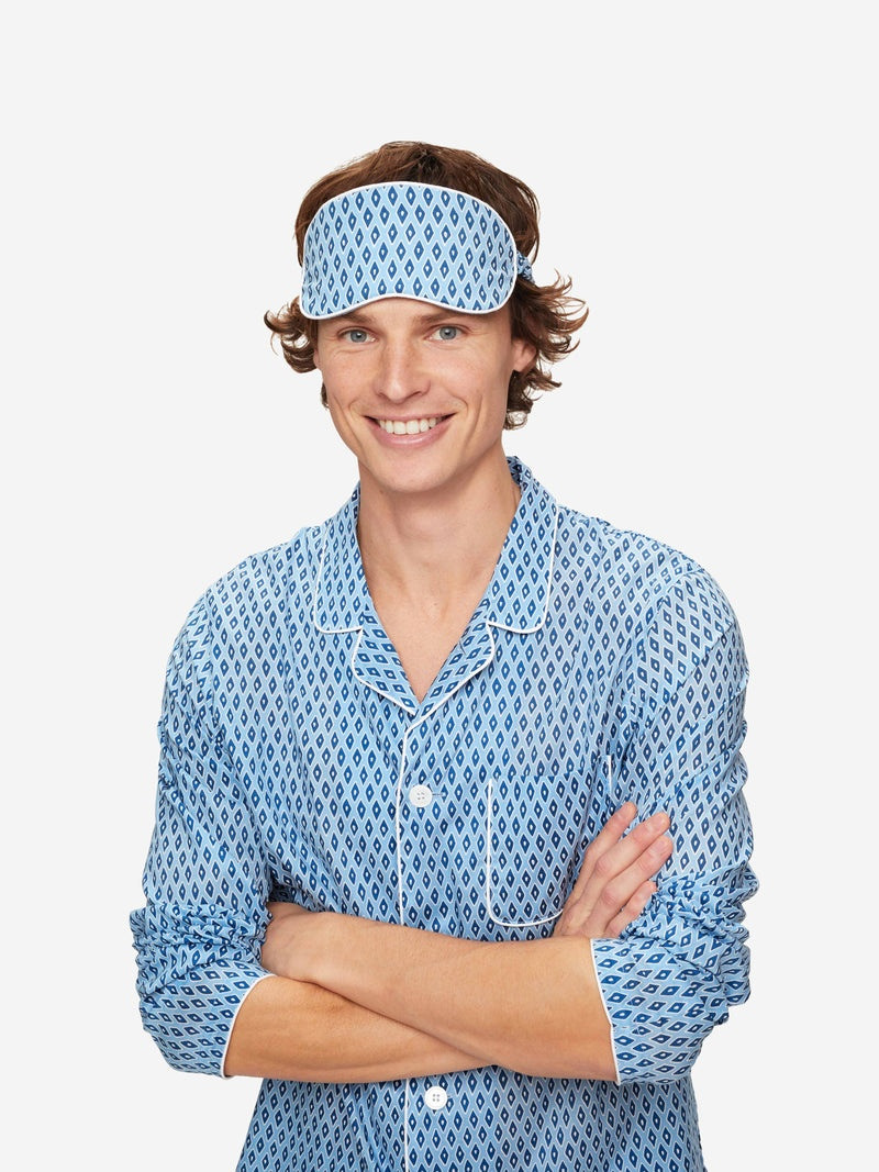 Eye Mask Nelson 87 Cotton Batiste Blue 3