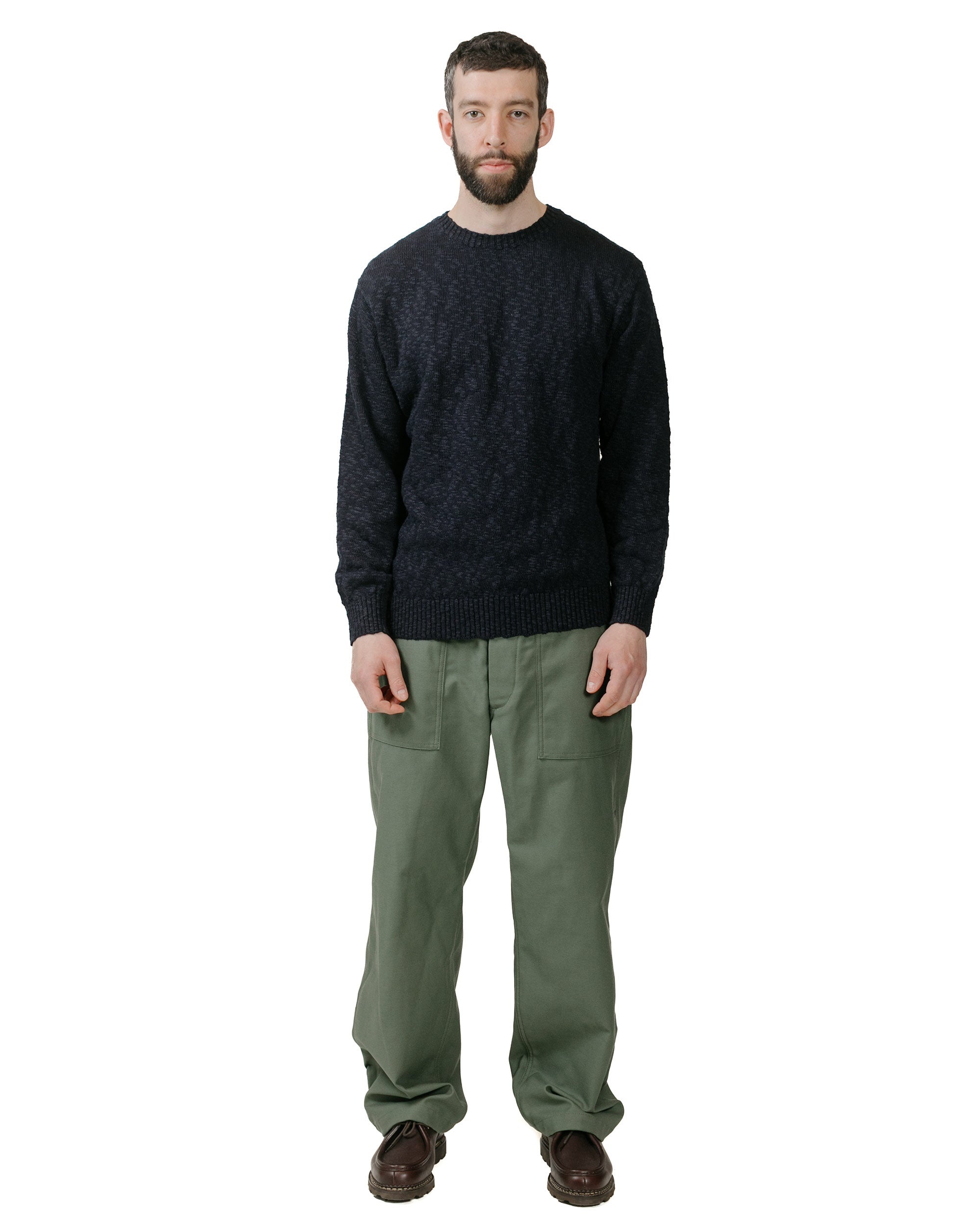 Crew Cotton Hemp 5G Navy - 4