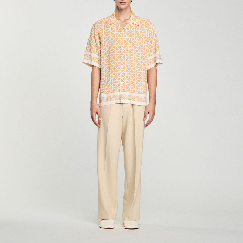 SQUARE CROSS MOTIF 굽기 SHIRT 3