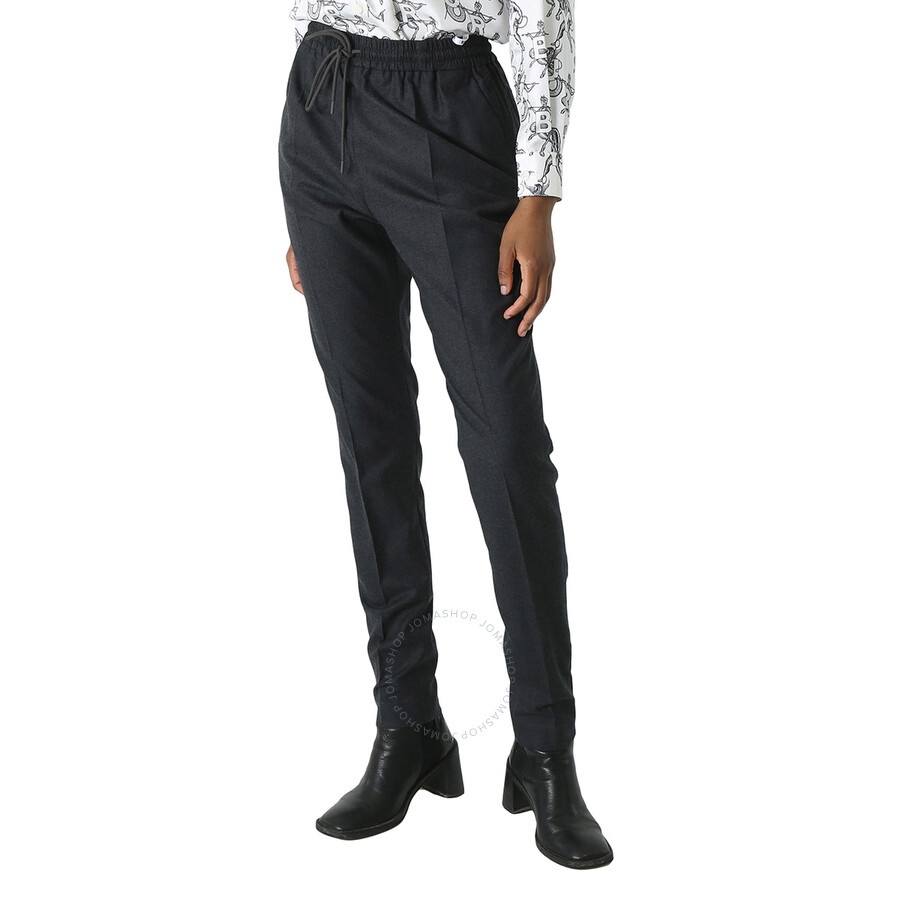 Burberry Dark Grey Melange Wool Lidywhs Trouser - 5