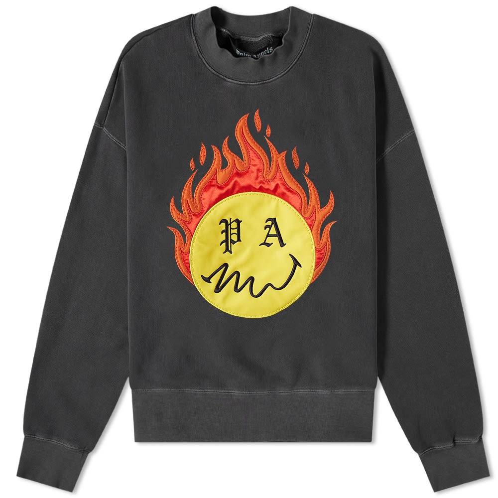 Palm Angels Burning Head Crew Sweat - 1