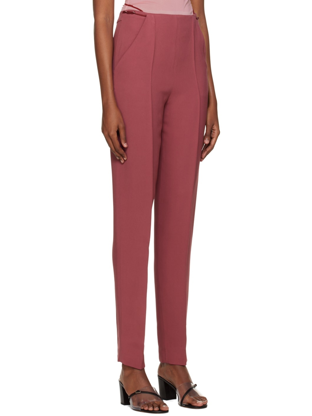 Pink Tailored Trousers - 2