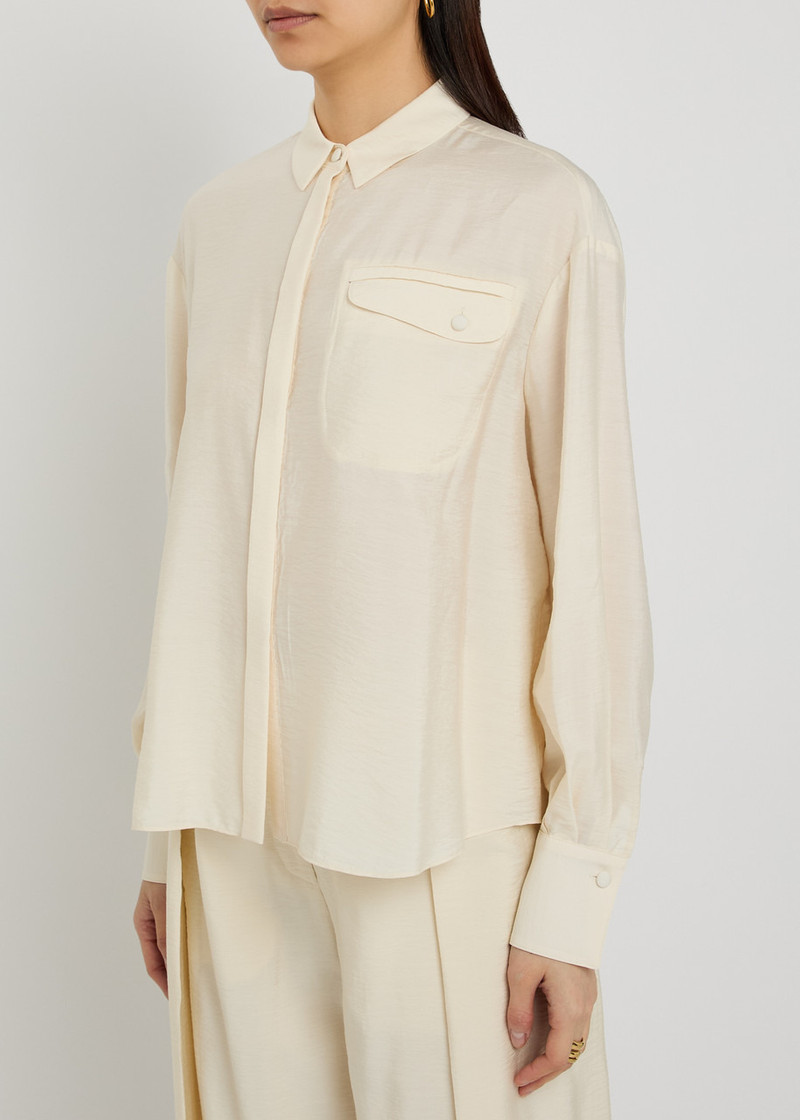 EMPORIO ARMANI Emporio Armani Crinkled Woven Shirt outlook