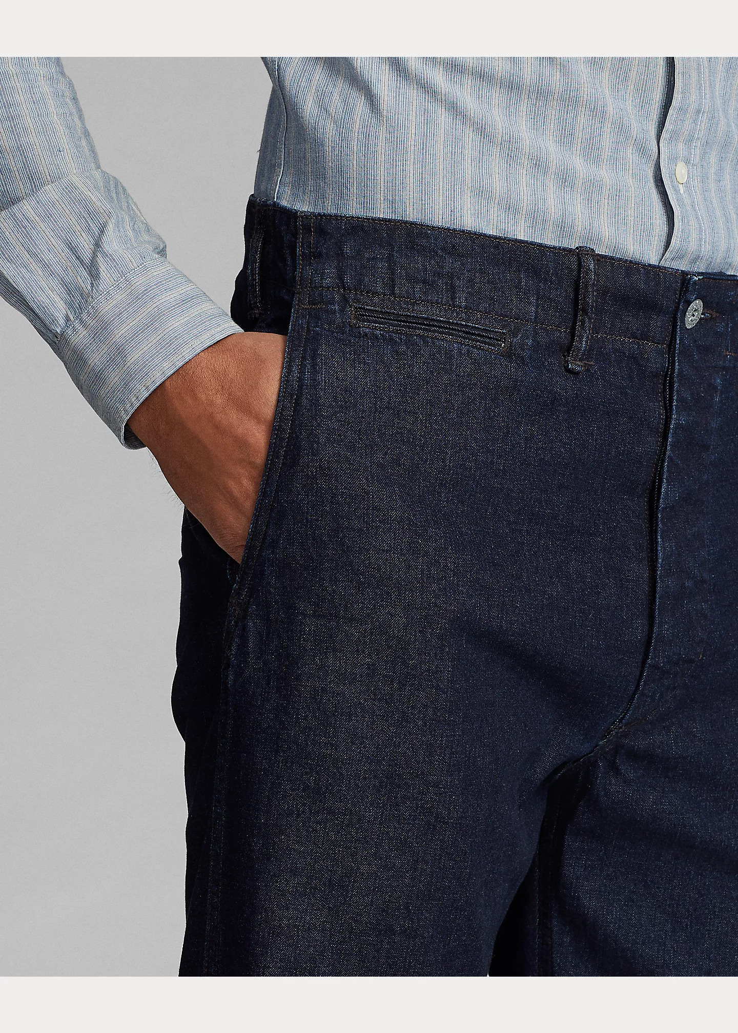 Indigo Rinsed Denim Field Pant - 5