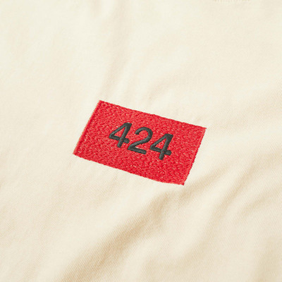 424 424 Box Logo Embroidered Essential Tee outlook