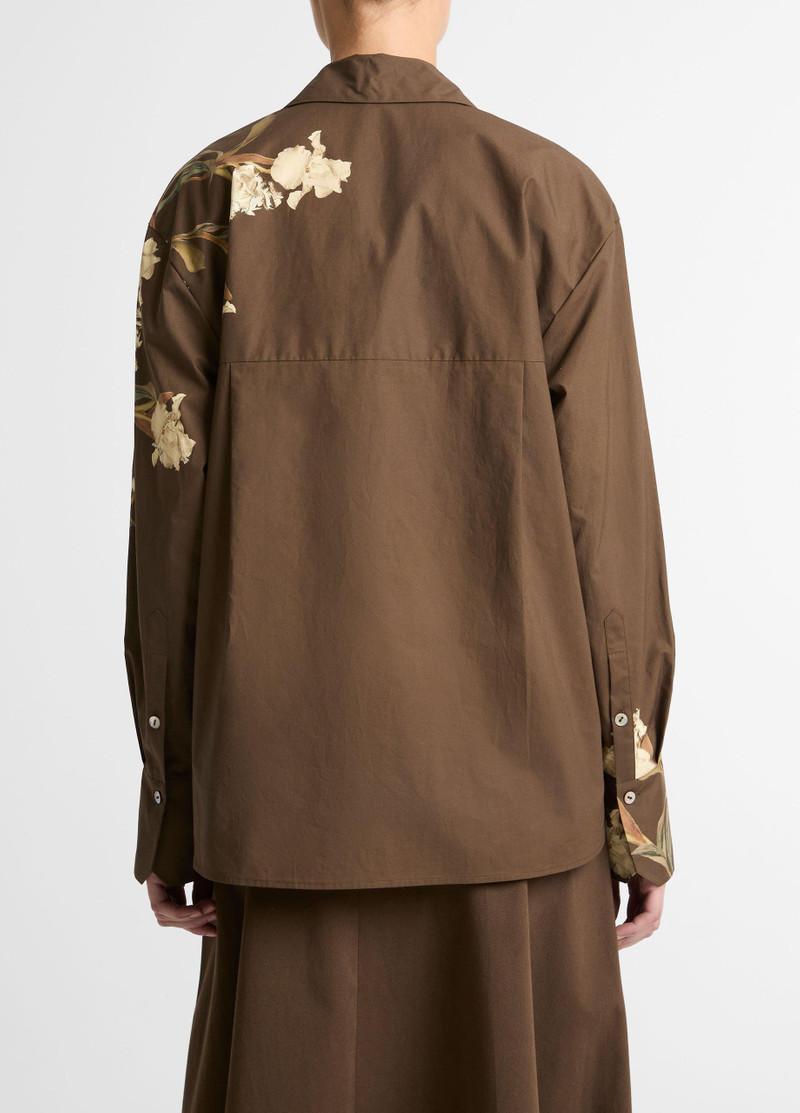Vince Placed Iris Cotton Button-Front Shirt outlook