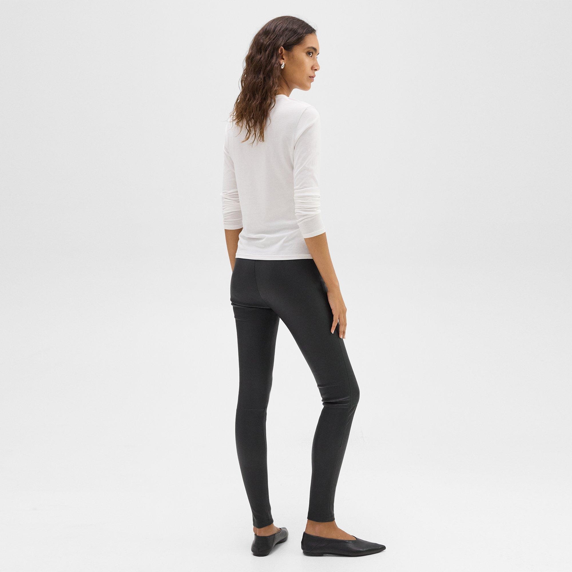 High-Waist Legging in Leather - 4