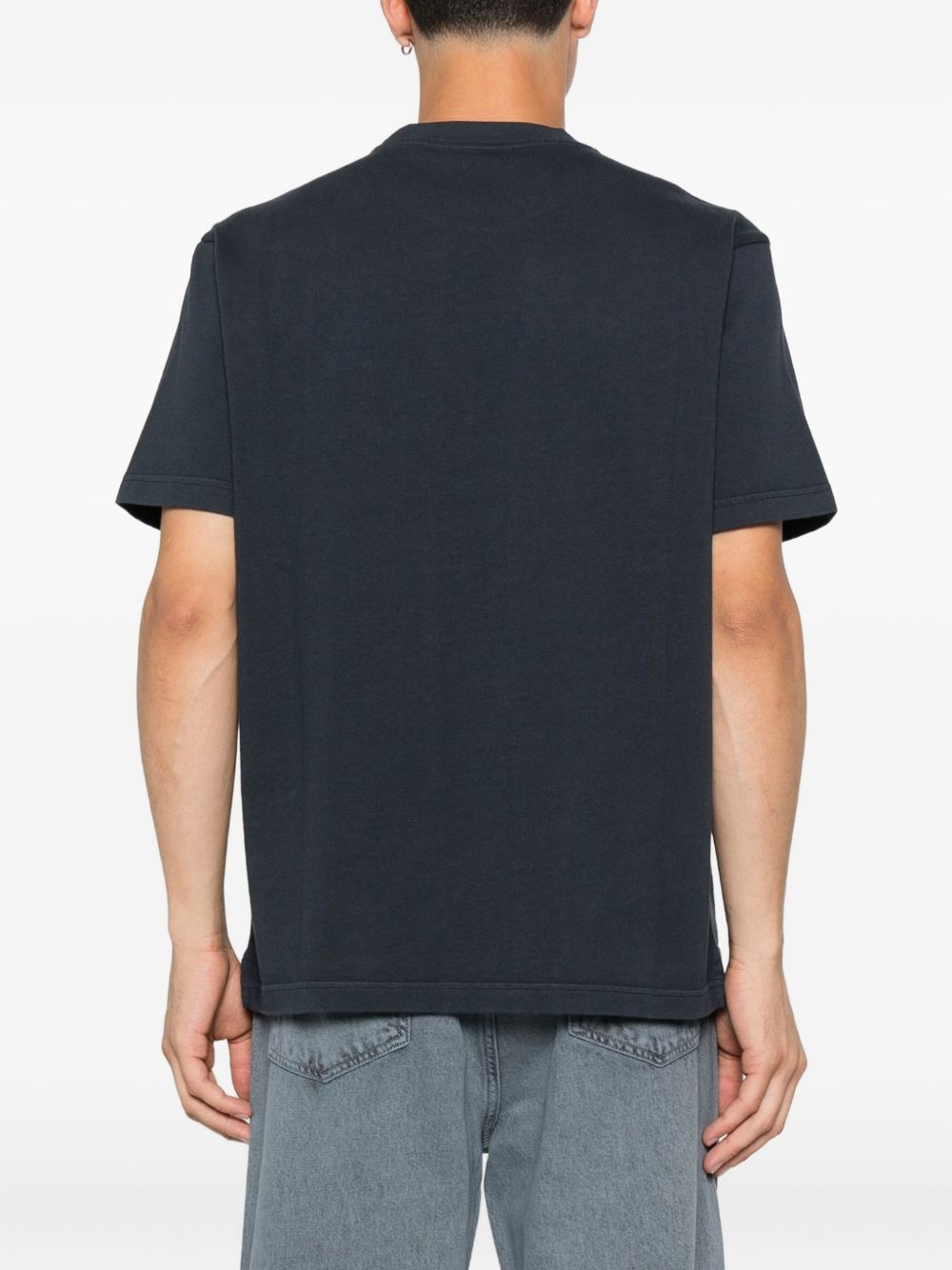 logo cotton T-shirt - 4