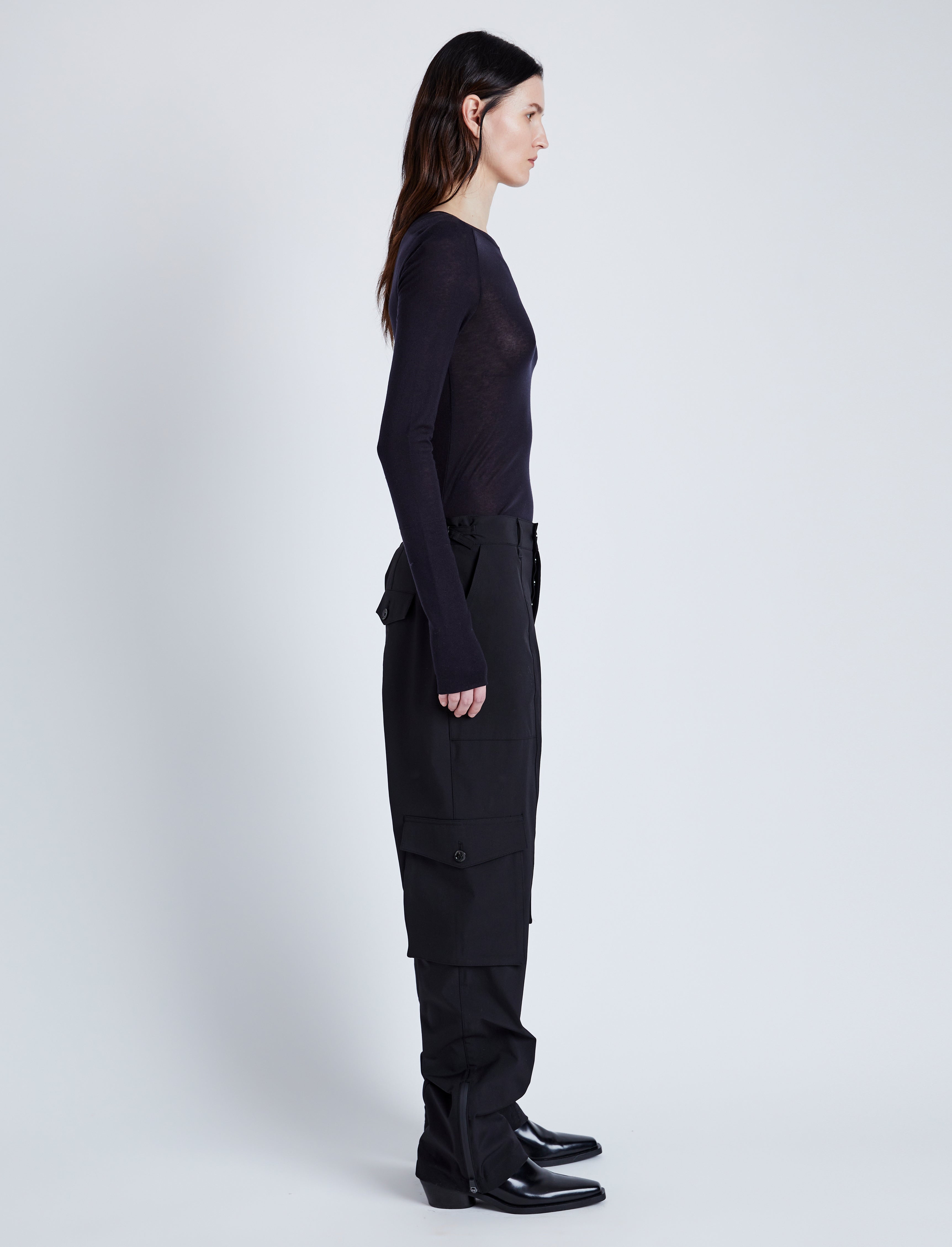Kaiya Top in Sheer Slub Jersey - 4