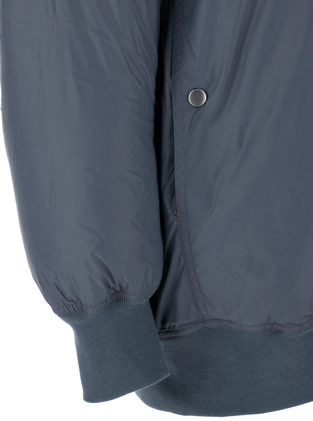 Drkshdw Men Grey 'Jumbo Flight' Bomber Jacket With Strap Detail  In Tech Fabric Man - 3