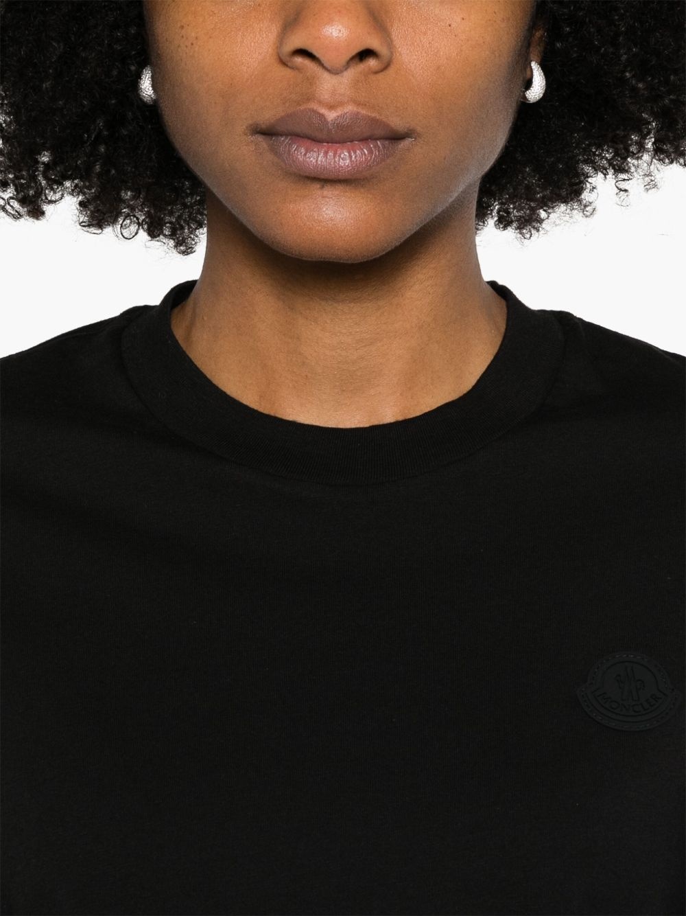 pleated-sleeve cotton T-Shirt - 5