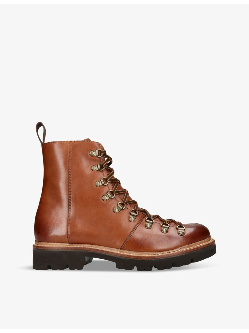 Brady mid-top lace-up leather boots 1