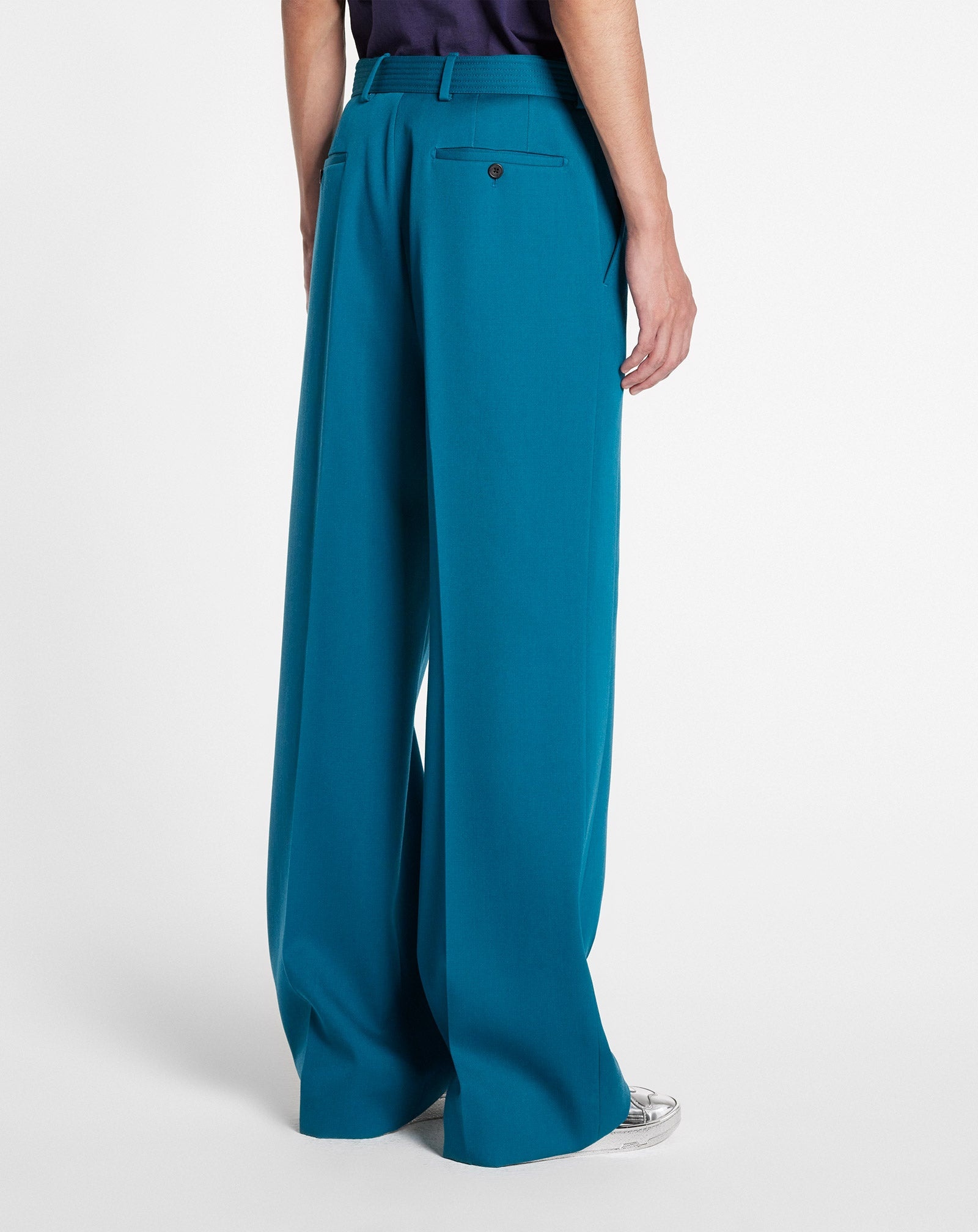 STRUCTURED WIDE-LEG PANTS - 3