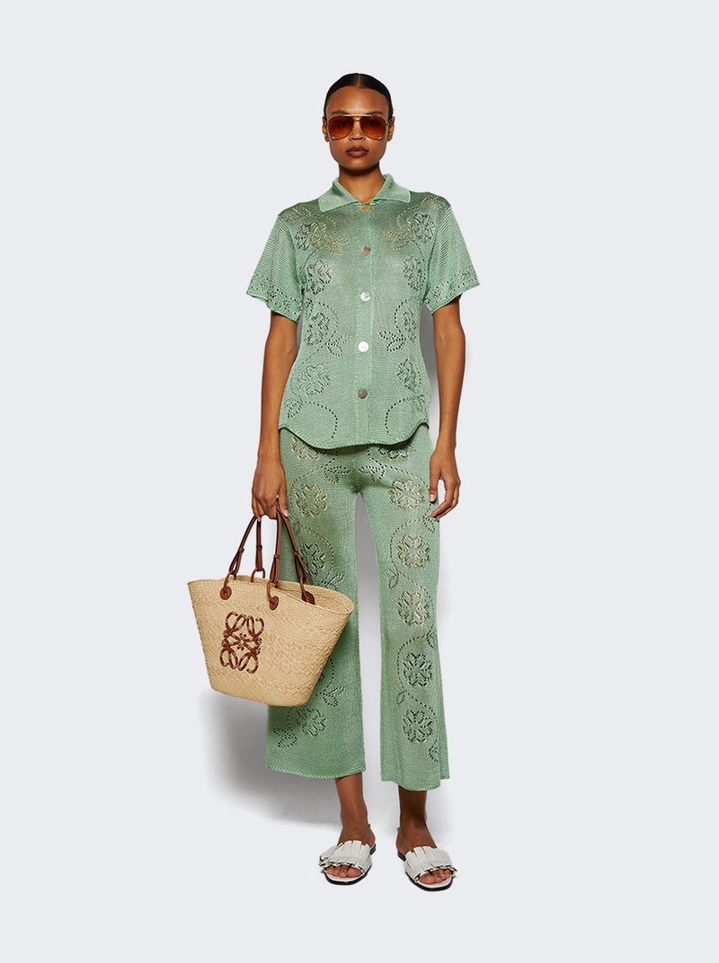 CALLE DEL MAR Vine Floral Short Sleeve Shirt Sage outlook