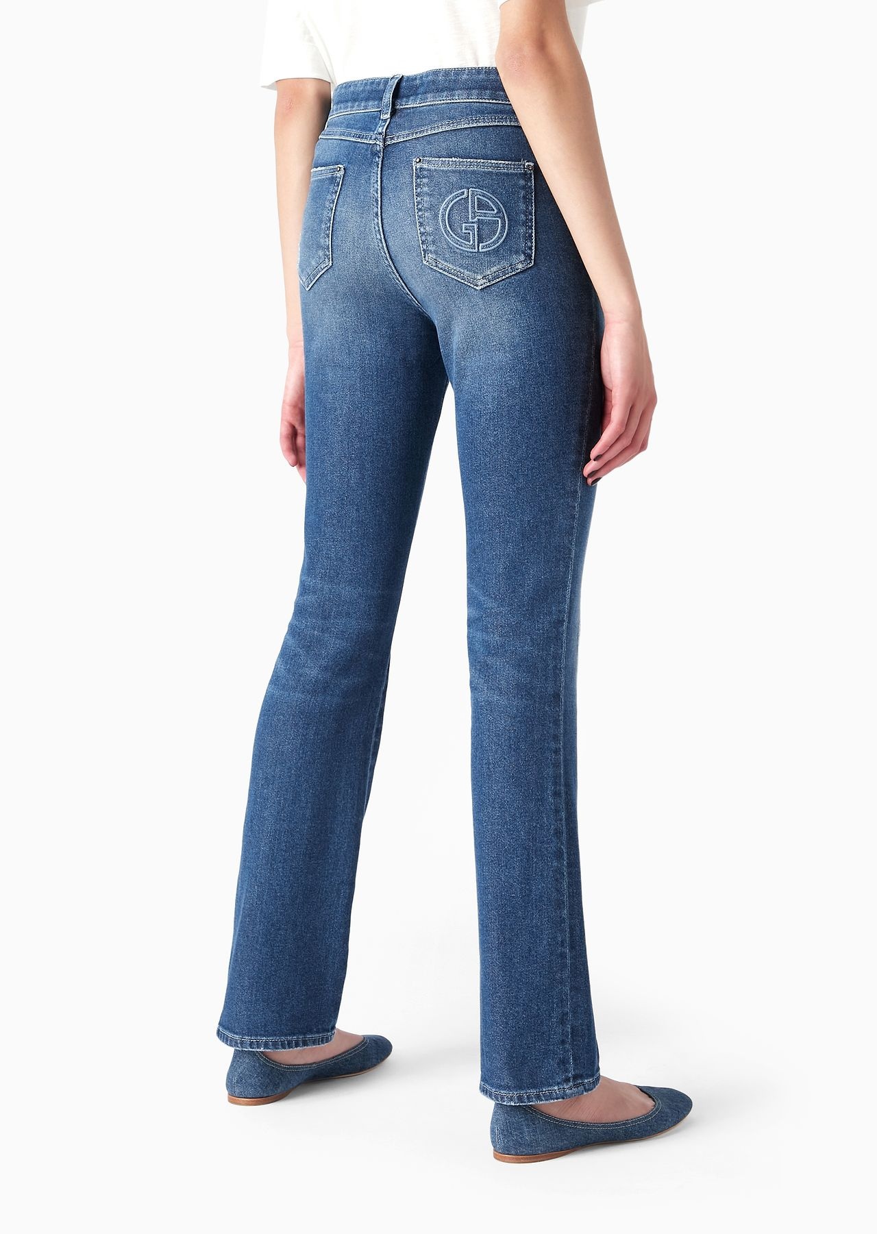 Denim Collection five-pocket trousers in stretch cotton denim - 3