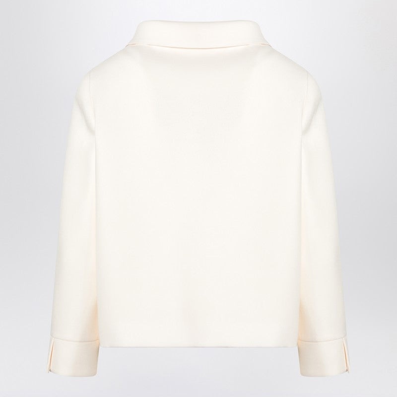 Valentino Ivory Jacket With Jewelled Button Women - 2