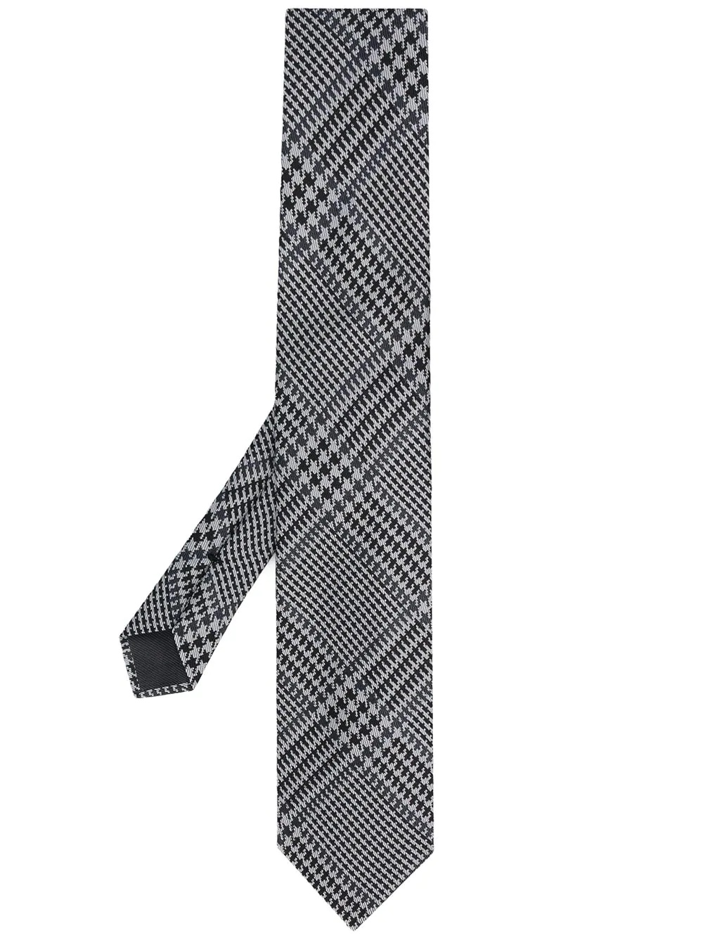 houndstooth pattern tie - 1