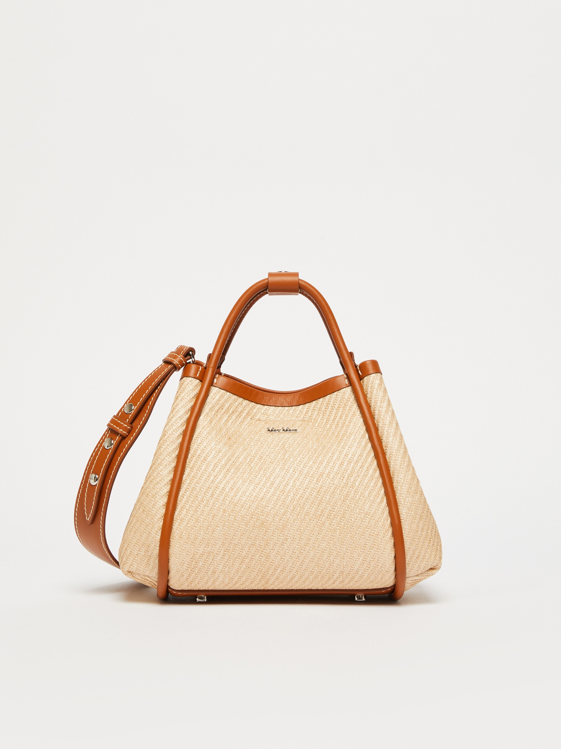 SUMMERMARINEXS Extra-Small raffia-look fabric Marine bag - 4
