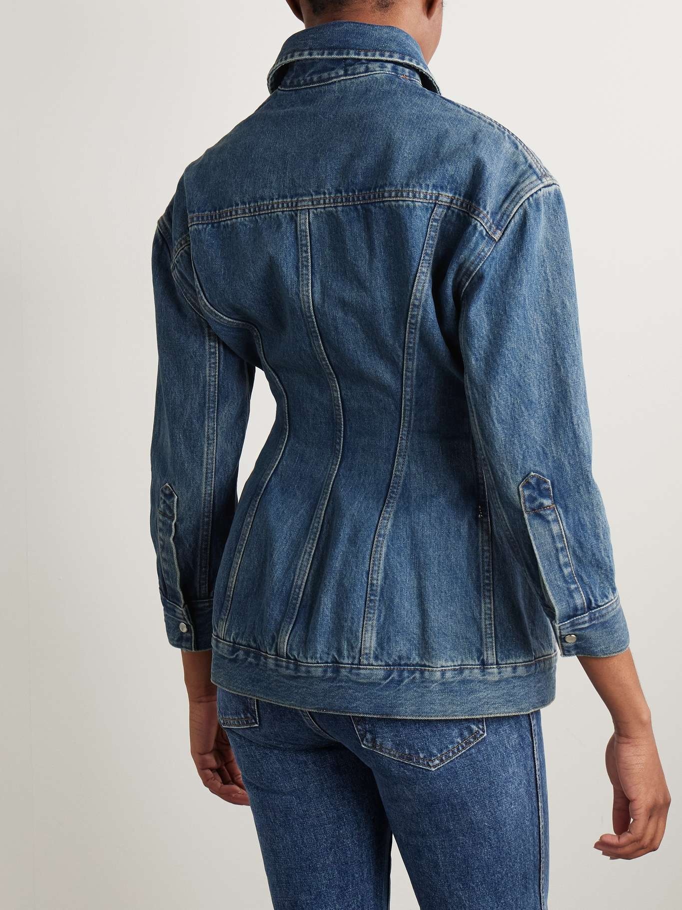 Contour denim jacket Indigo - 3
