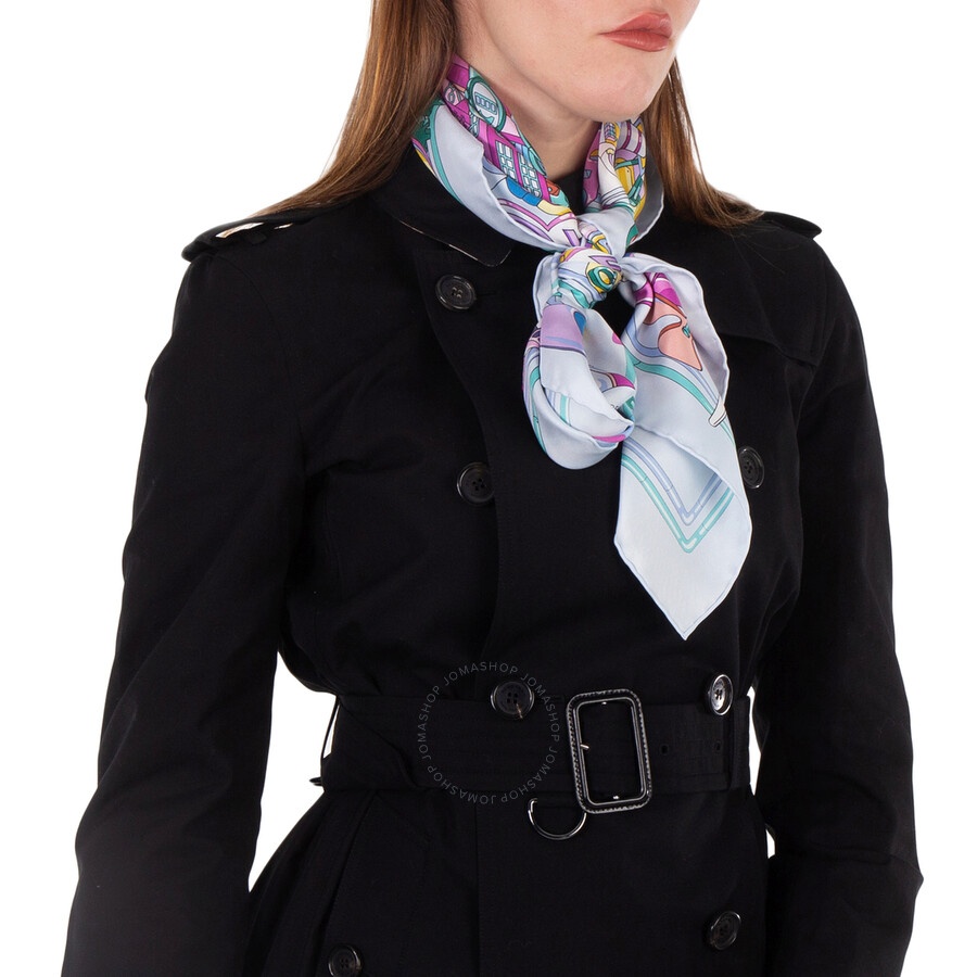 Ferragamo Manovia Print Silk Scarf - 3