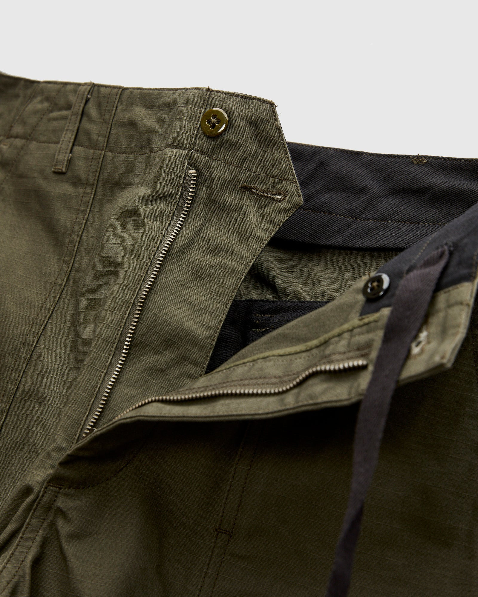 Fatigue Pants in Olive Heavyweight Cotton Ripstop - 6