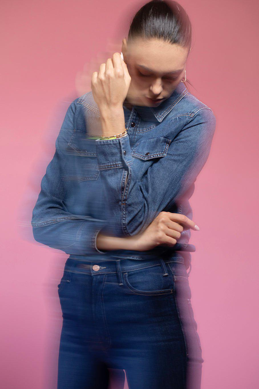 Denim Romance Blouse - 4