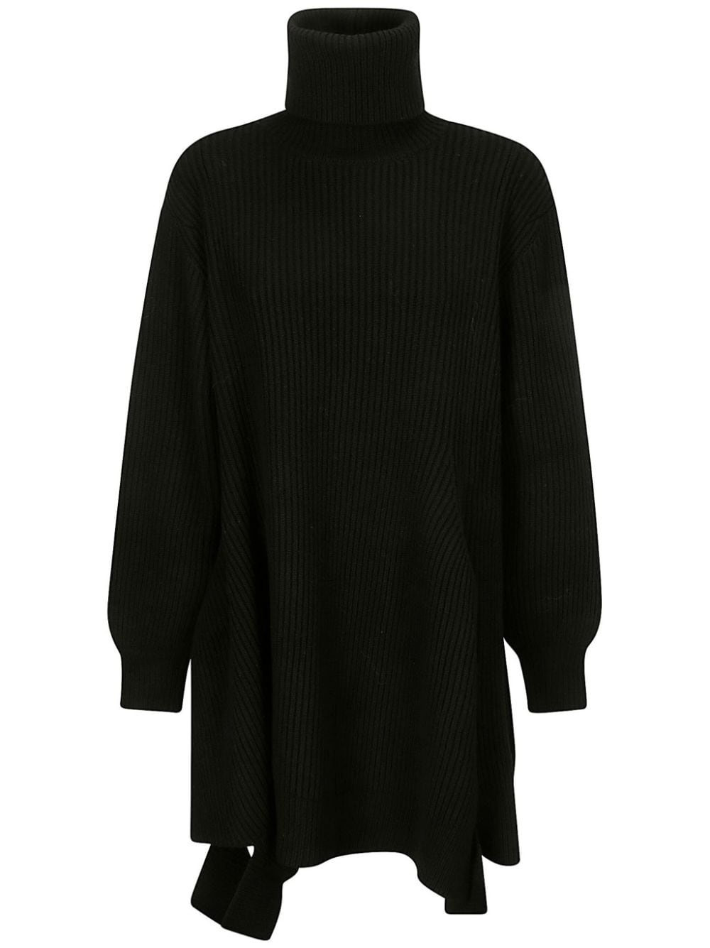 high-neck knitted dress - 1