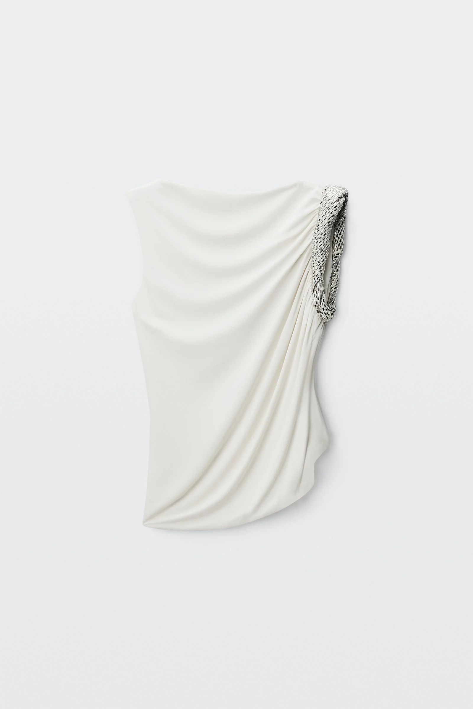 crystal twist sleeveless top - 1