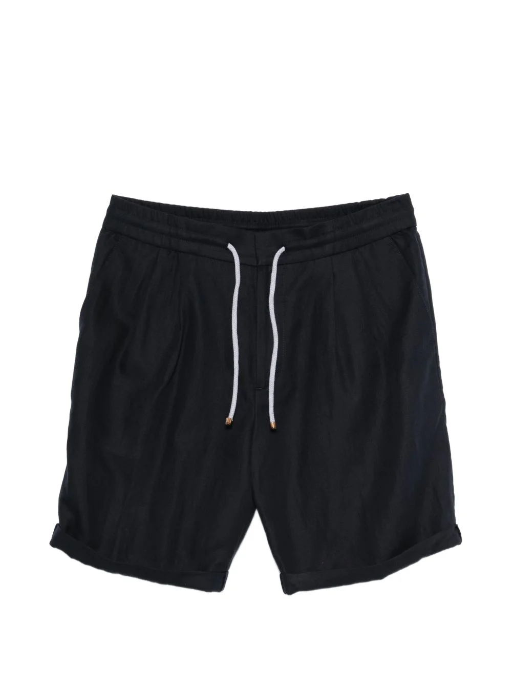 drawstring pleated shorts - 1