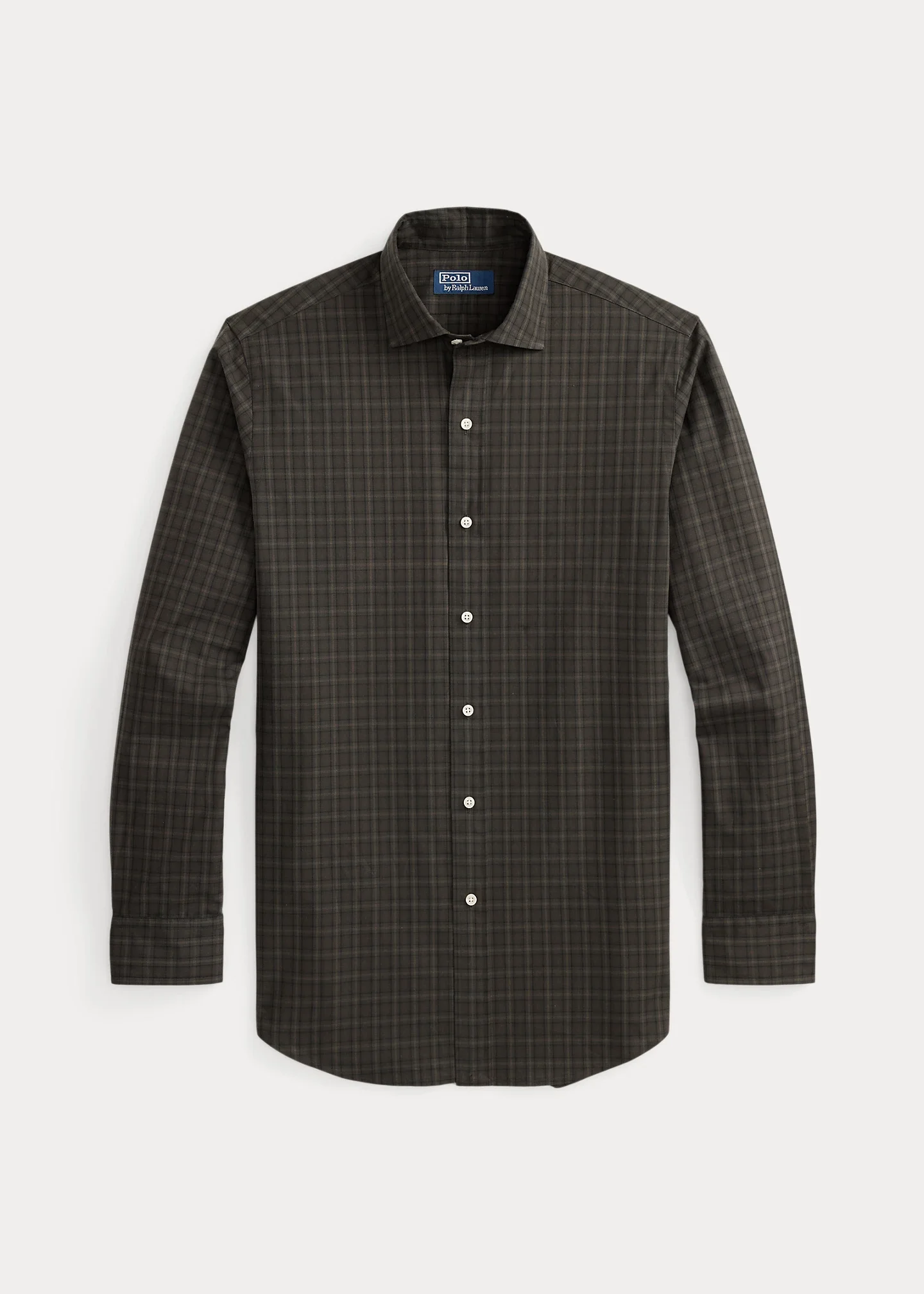 Classic Fit Plaid Poplin Shirt - 1