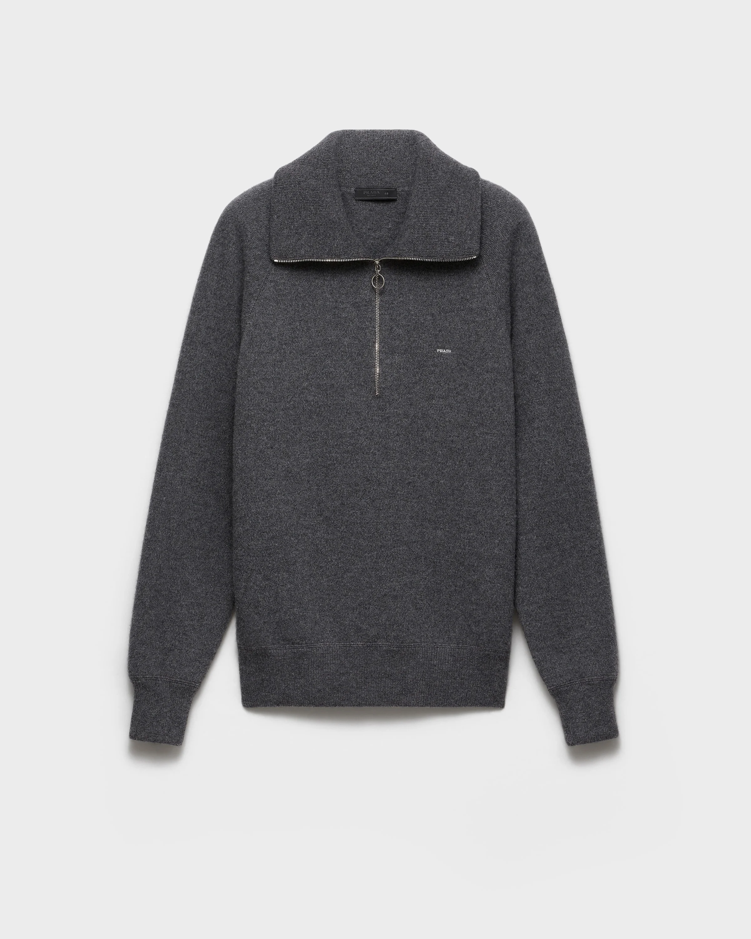 Wool and cashmere polo sweater - 1