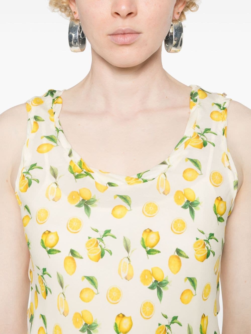 Tonale lemon-print maxi dress - 5