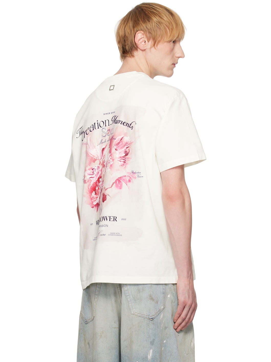 Off-White Flower Back Logo T-shirt - 3