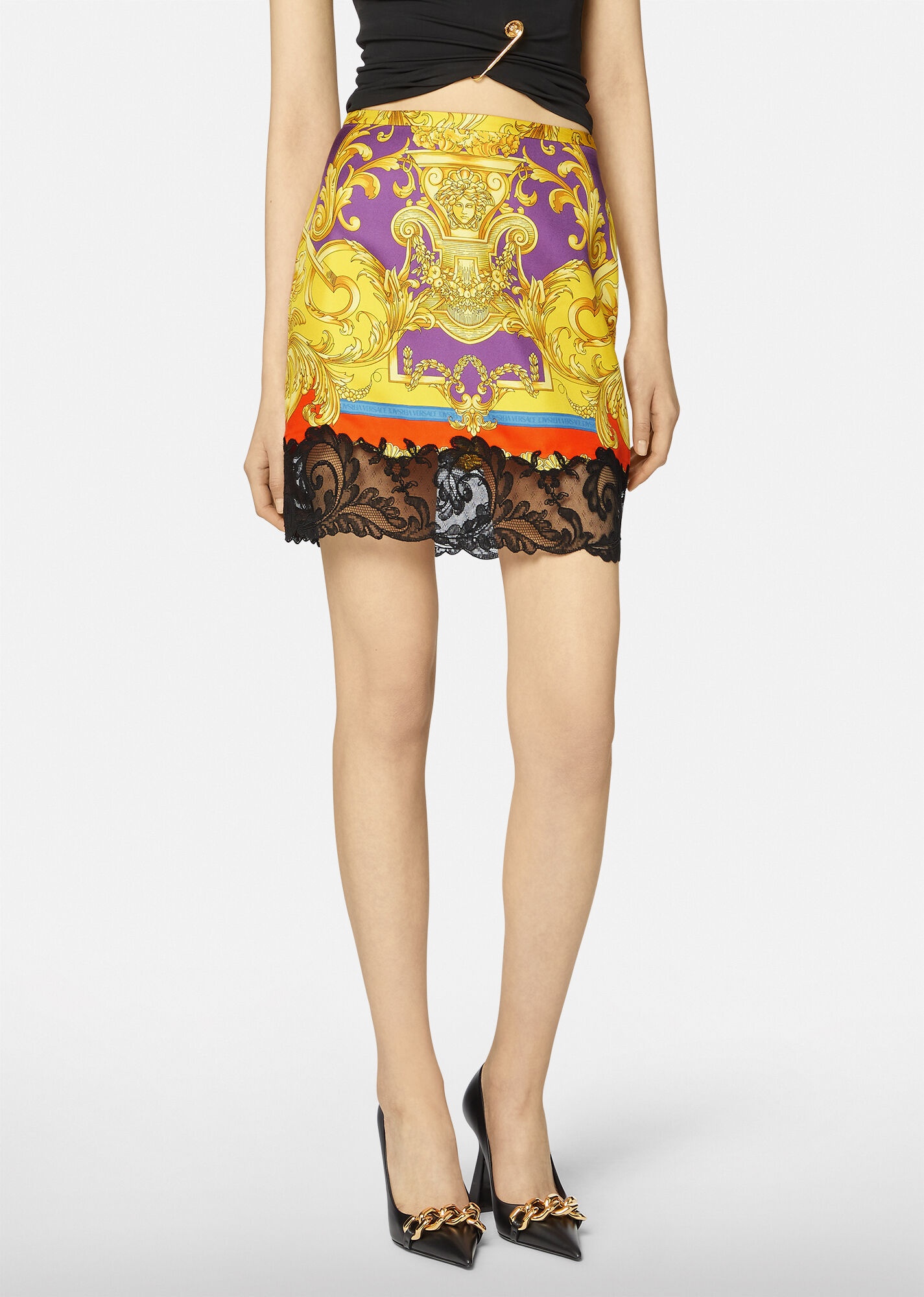 Barocco Goddess Silk Skirt - 2