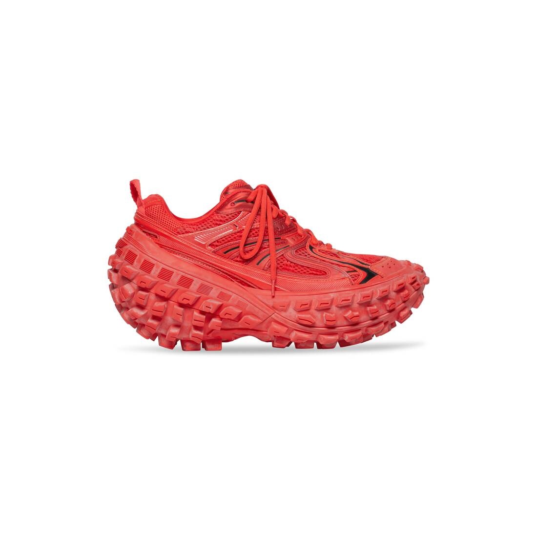 BALENCIAGA Men's Defender Sneaker in Red