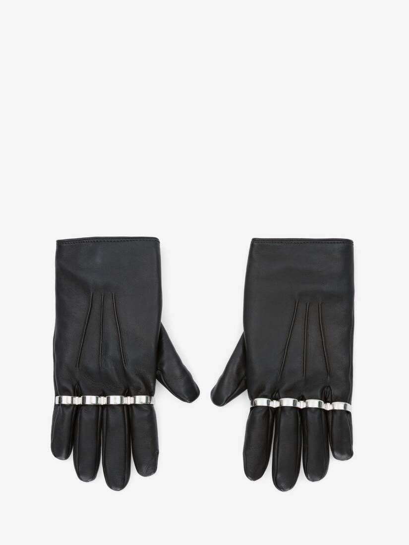 Women's Classic Cropped Gloves in Black - 1
