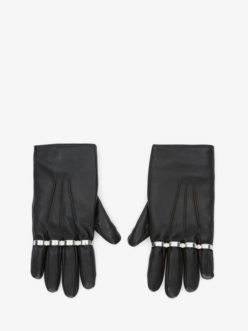 Women's Classic Cropped Gloves in Black 1