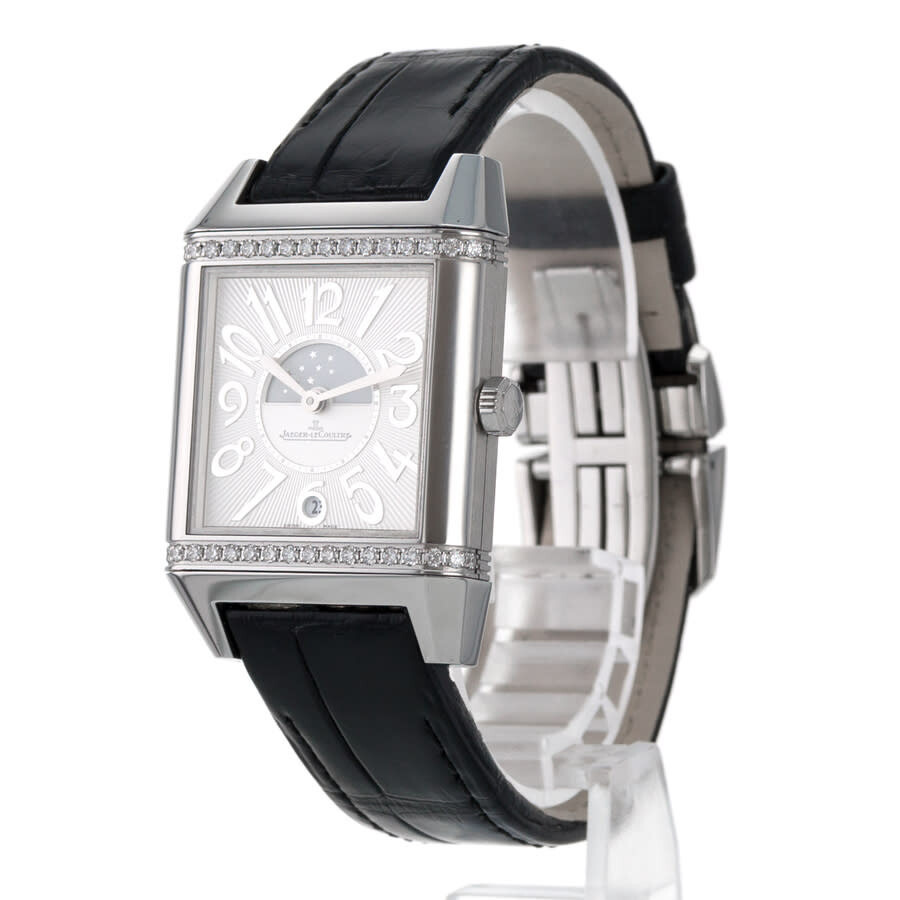 Pre-owned Jaeger-LeCoultre Reverso Squadra Lady Duetto Automatic Diamond White Dial Ladies Watch Q70 - 4