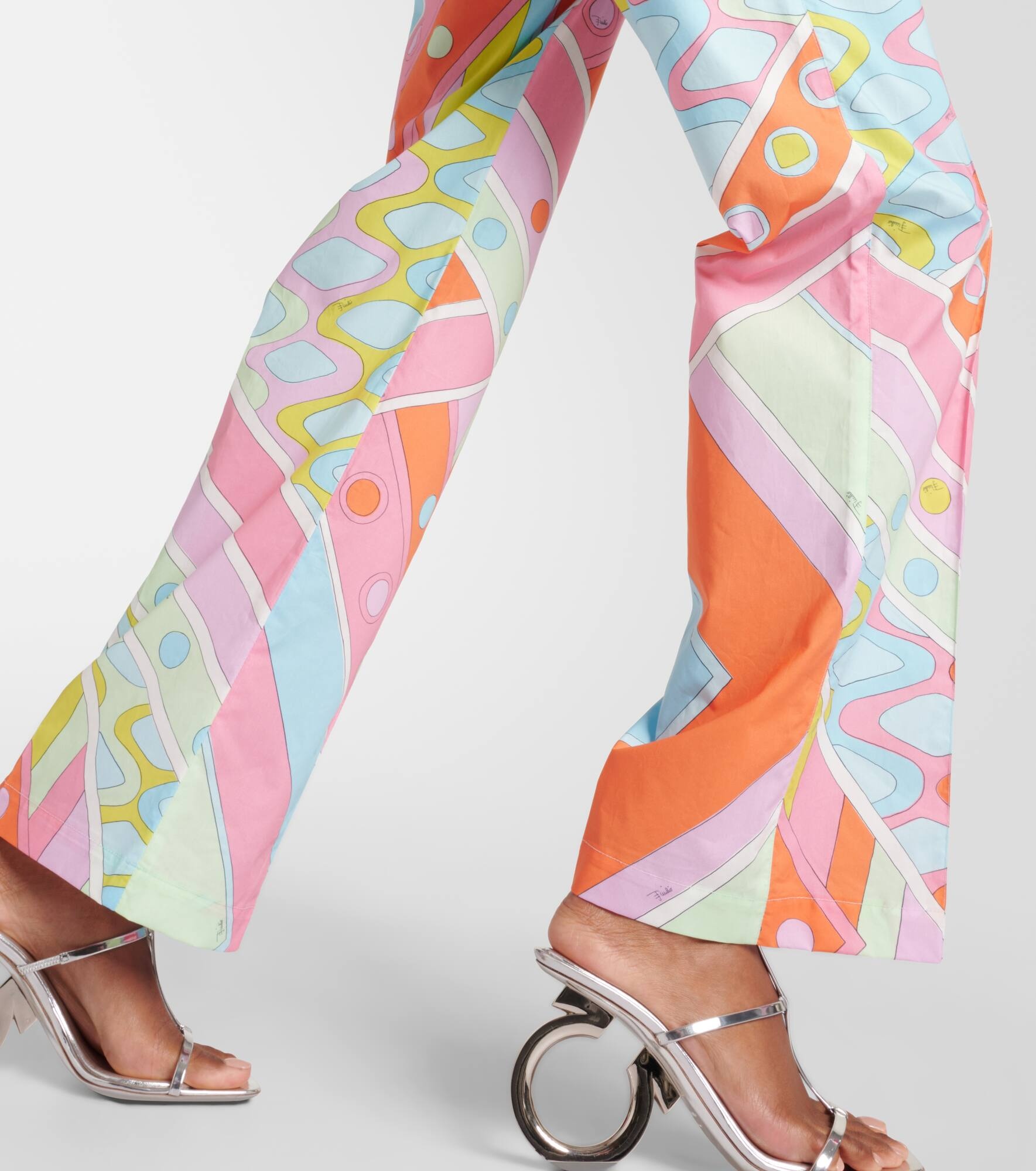 Vivara printed cotton wide-leg pants - 5