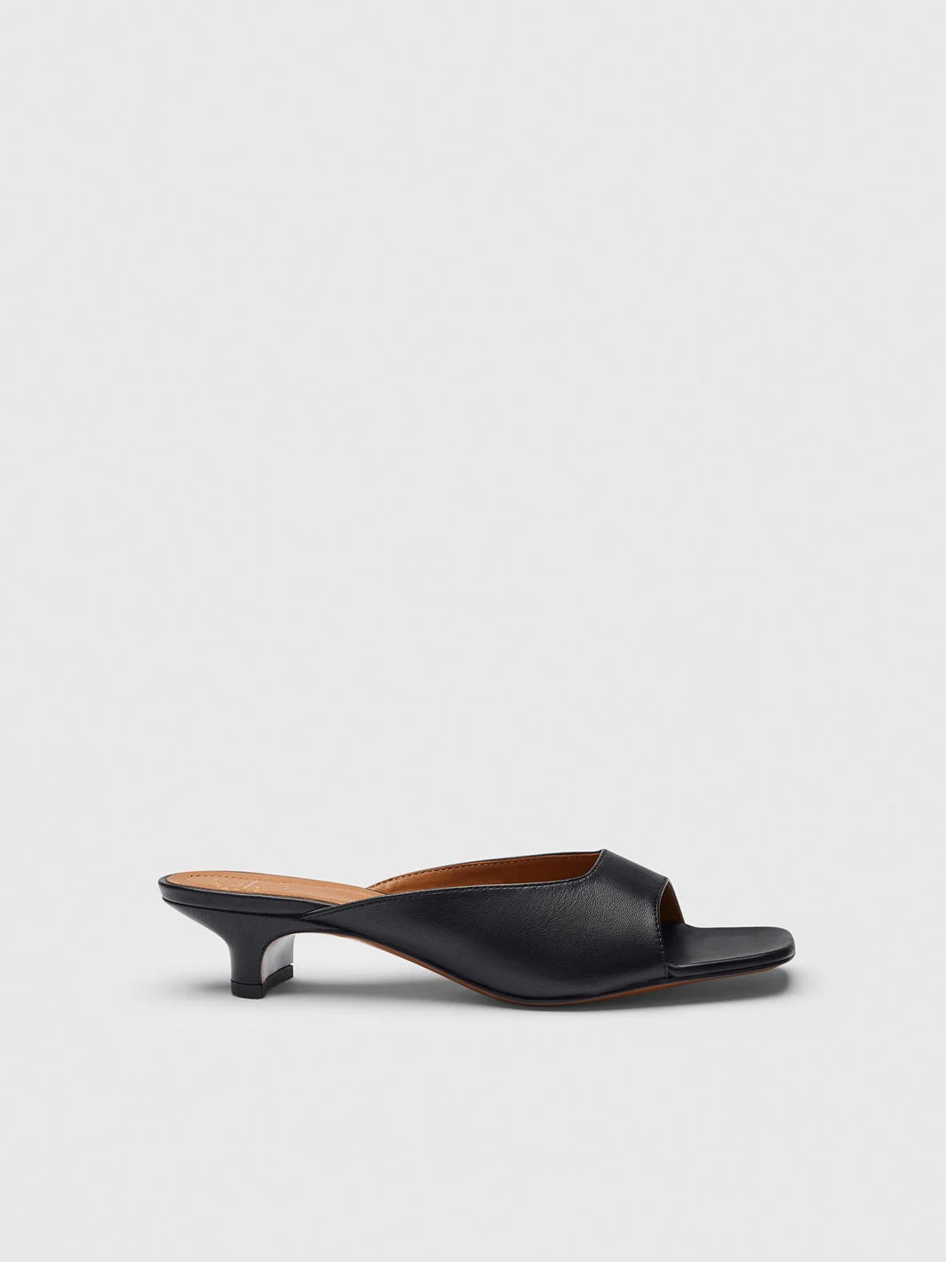 Tavenna Black Nappa Kitten heels - 1
