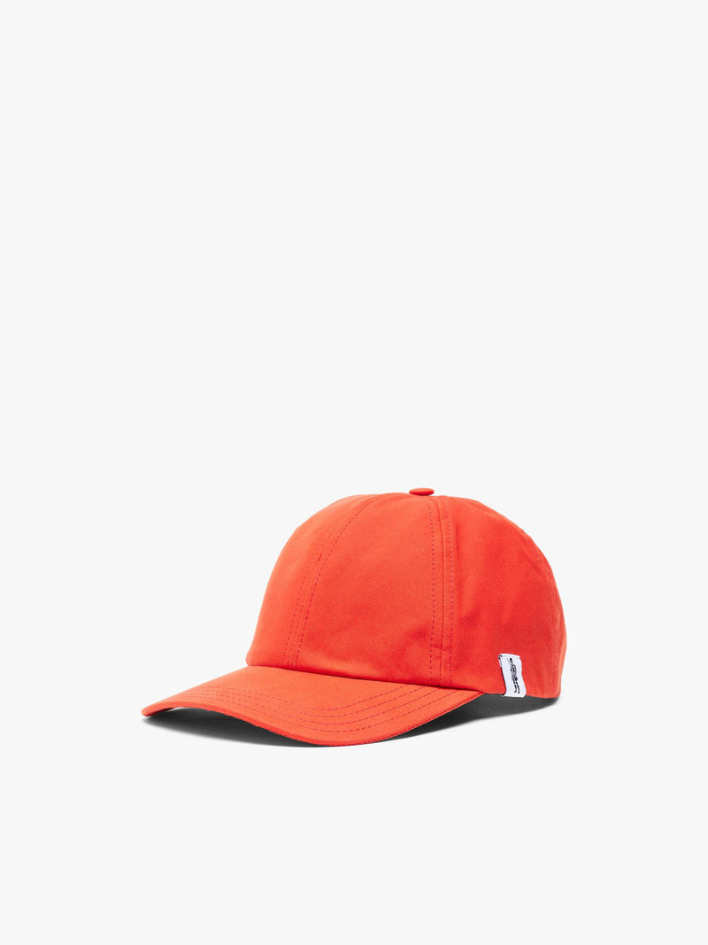 TIPPING ORANGE WAXED COTTON BASEBALL CAP | ACC-HA04 1