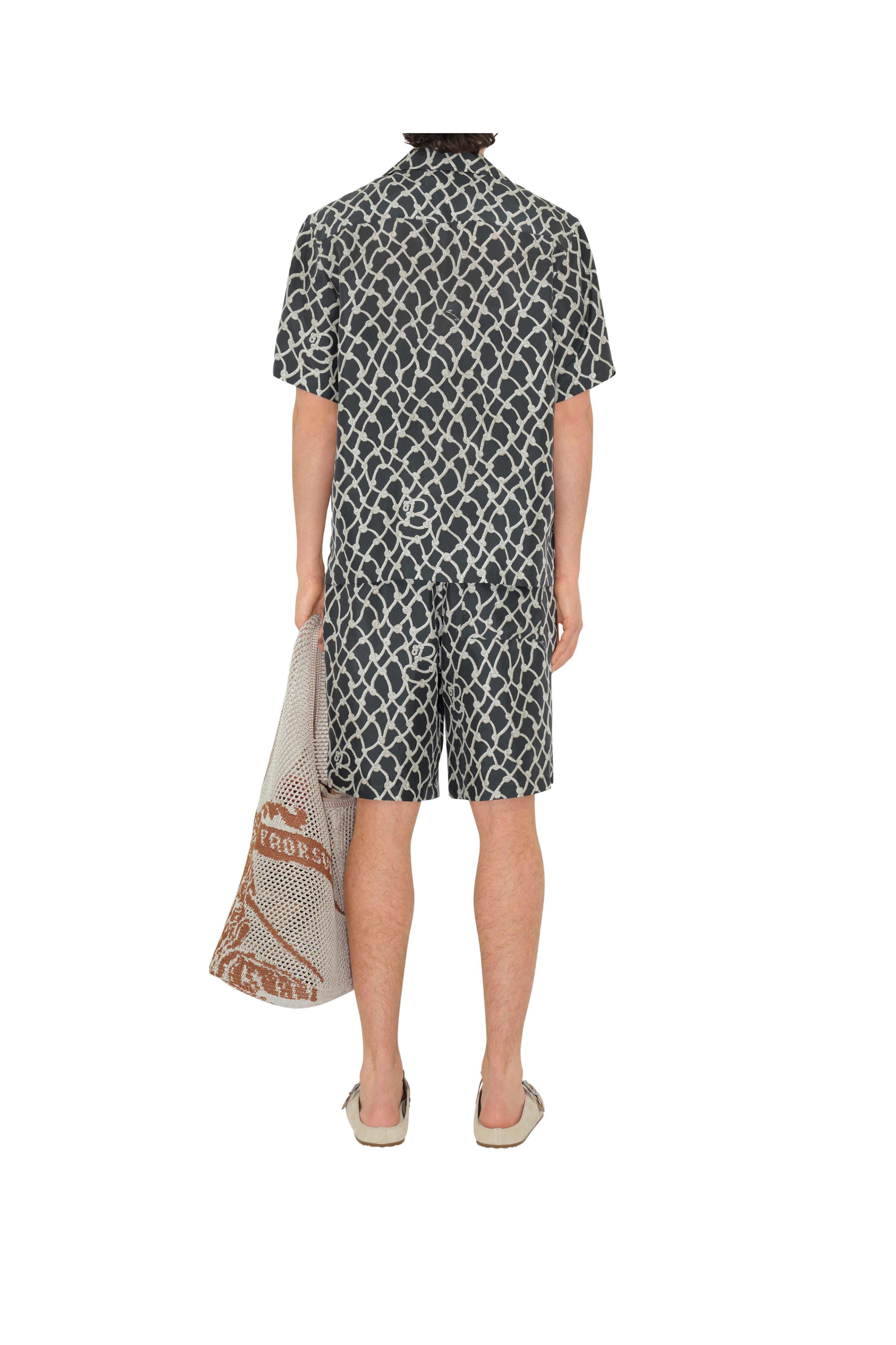 burberry Knot Silk Shorts in Magnet at Nordstrom - 4