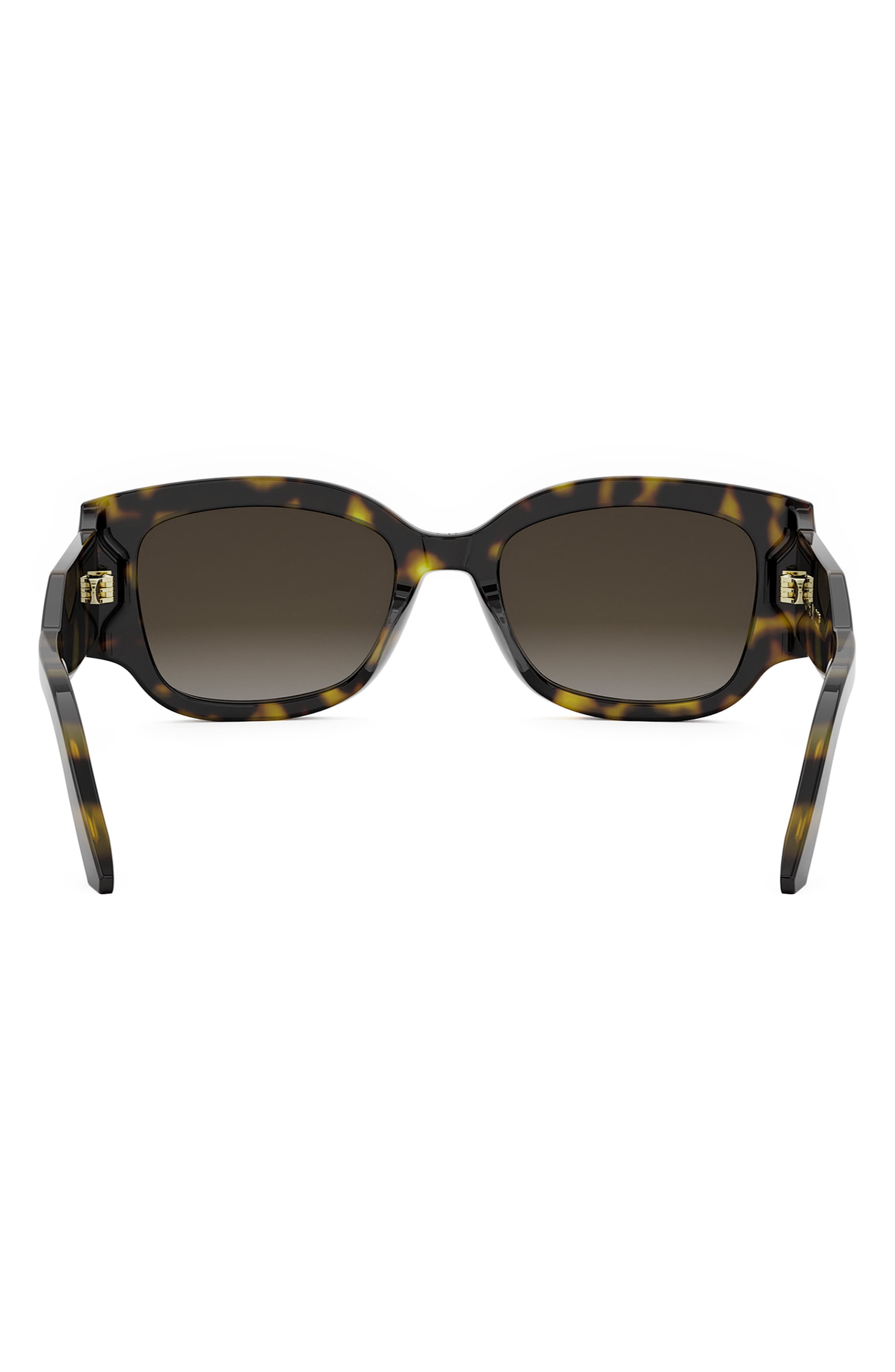'DiorSignature S13I 52mm Rectangular Sunglasses in Dark Havana /Gradient Brown at Nordstrom - 5